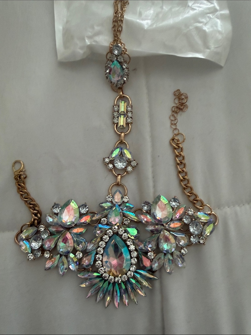 Aurora Crystal Foot Jewelry - Iridescent